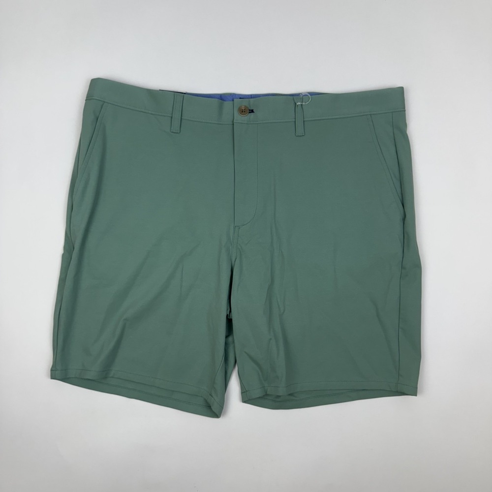 New Mens Johnnie-O Jupiters Stretch Cotton Green Performance Shorts Size 38 NWT